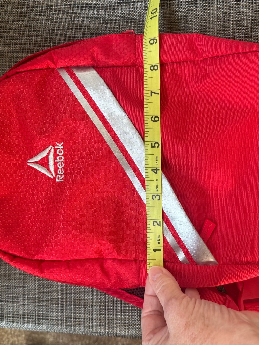 Reebok Sling Mini Backpack Red & White - Picture 12 of 16